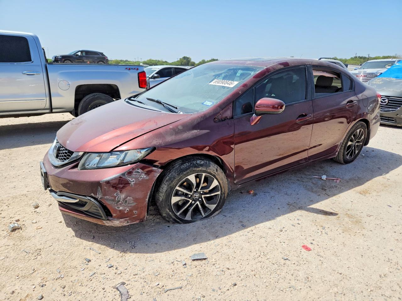 2015 HONDA CIVIC EX | 2HGFB2F80FH560586 | UPCARS