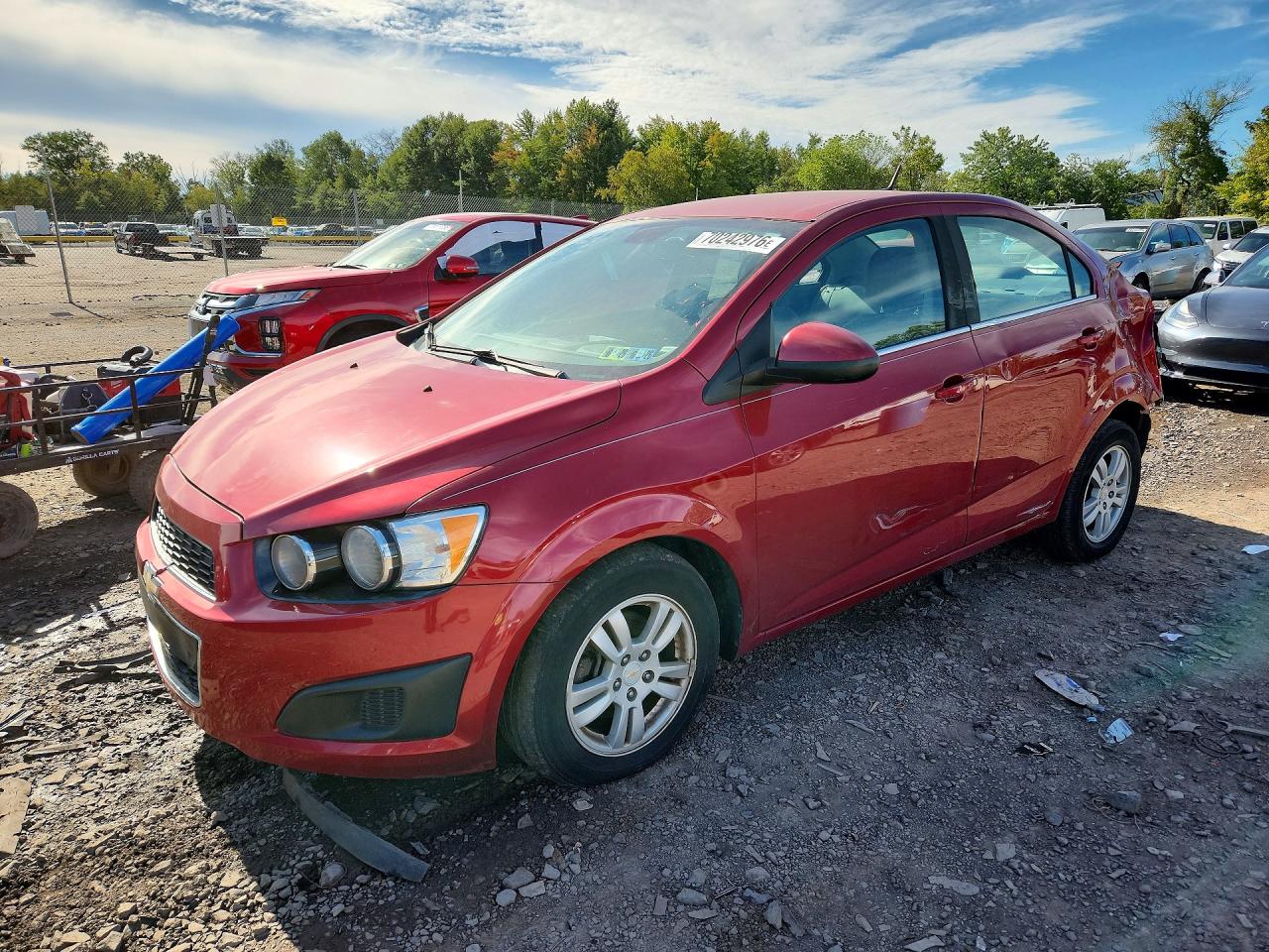 2012 CHEVROLET SONIC LT | 1G1JC5SH1C4122593 | UPCARS