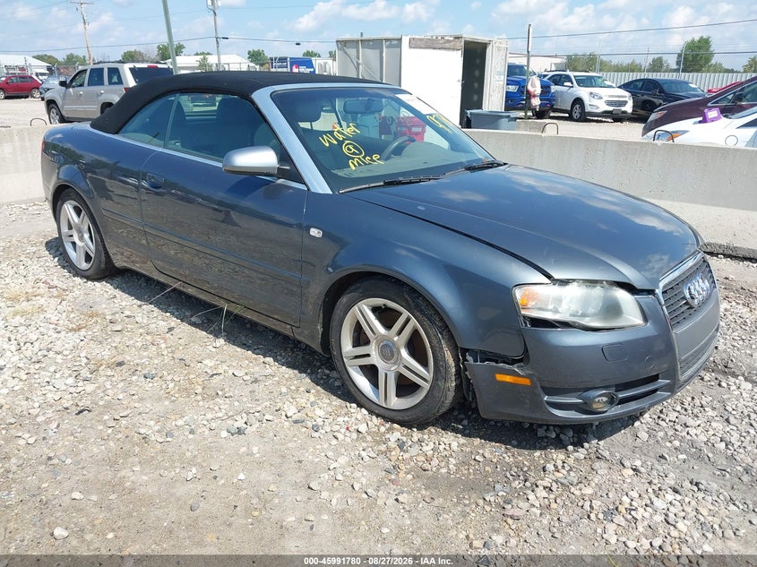 2007 AUDI A4 2.0T CABRIOLET QUATTRO | WAUDF48HX7K034119 | UPCARS