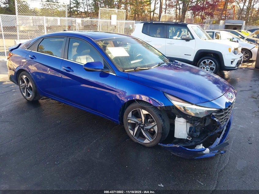 2021 HYUNDAI ELANTRA LIMITED | 5NPLP4AG9MH000163 | UPCARS