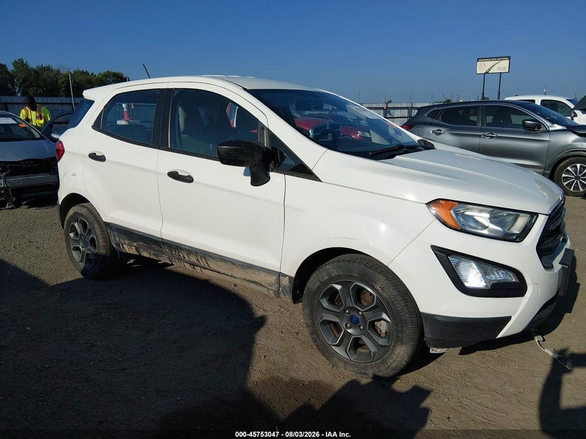 2018 FORD ECOSPORT S | MAJ3P1RE6JC192804 | UPCARS