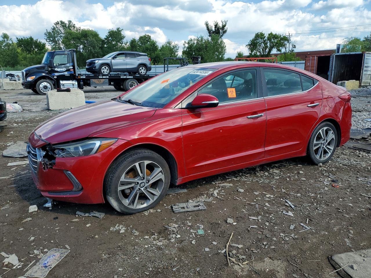 2017 HYUNDAI ELANTRA LIMITED | KMHD84LF7HU196195 | UPCARS