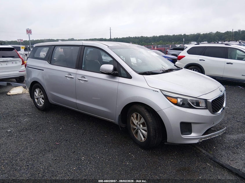 2016 KIA SEDONA L | KNDMA5C19G6181199 | UPCARS