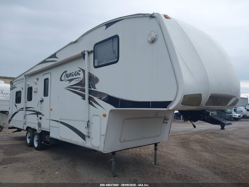 2008 KEYSTONE RV COUGAR 318SAB 5TH WHL TRAVEL TRAILER | 4YDF3182782508783 | UPCARS
