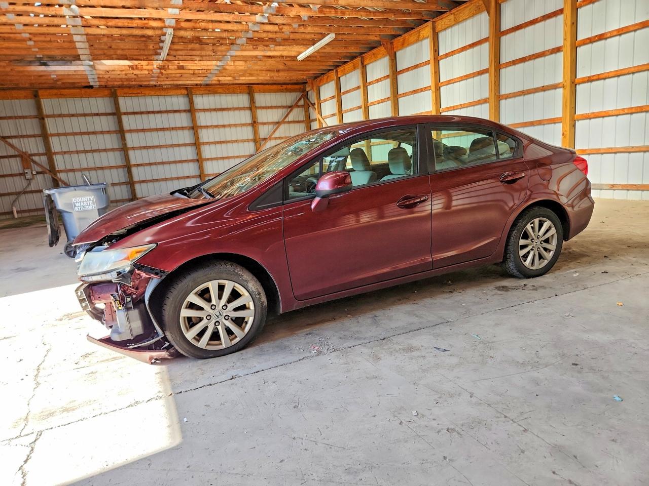 2012 HONDA CIVIC EX | 2HGFB2F87CH542744 | UPCARS