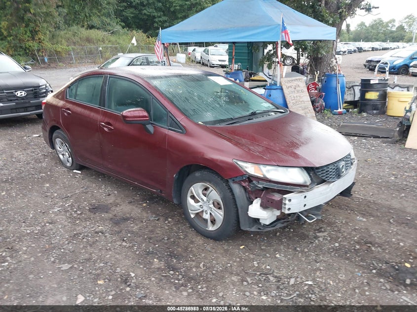 2014 HONDA CIVIC LX | 2HGFB2F54EH547800 | UPCARS