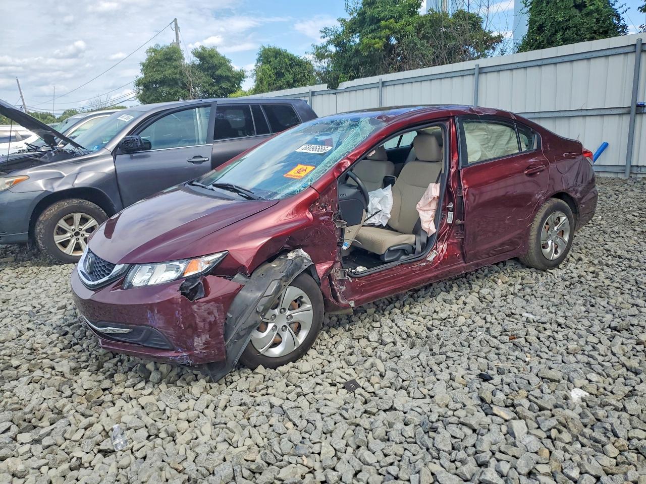2014 HONDA CIVIC LX | 19XFB2F50EE260786 | UPCARS