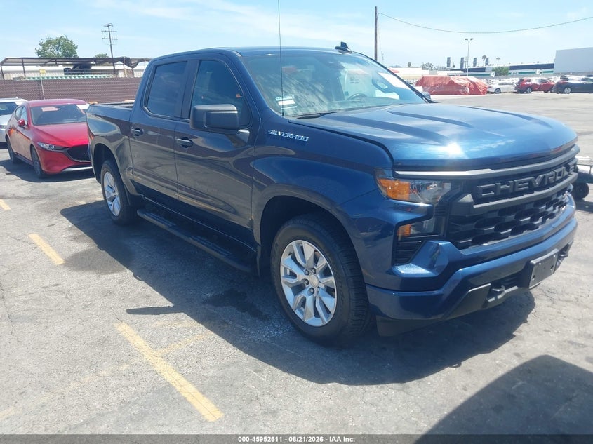 2022 CHEVROLET SILVERADO 1500 2WD  SHORT BED CUSTOM | 1GCPABEK2NZ566911 | UPCARS