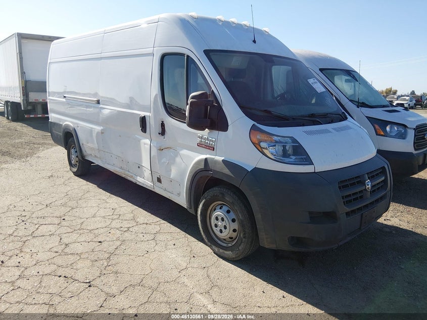 2018 RAM PROMASTER 3500 CARGO VAN HIGH ROOF 159 WB EXT | 3C6URVJGXJE119044 | UPCARS
