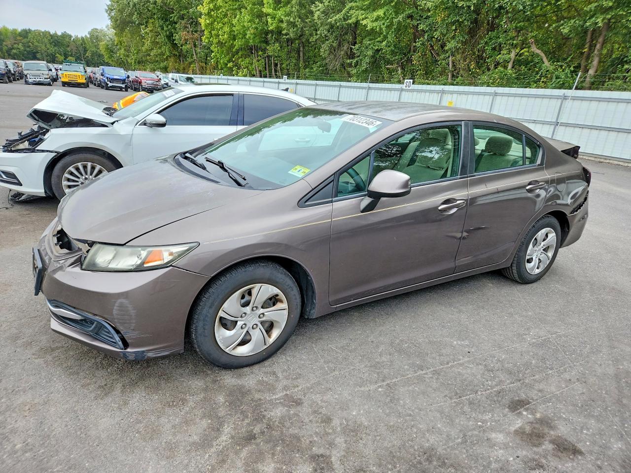 2013 HONDA CIVIC LX | 2HGFB2F57DH572205 | UPCARS