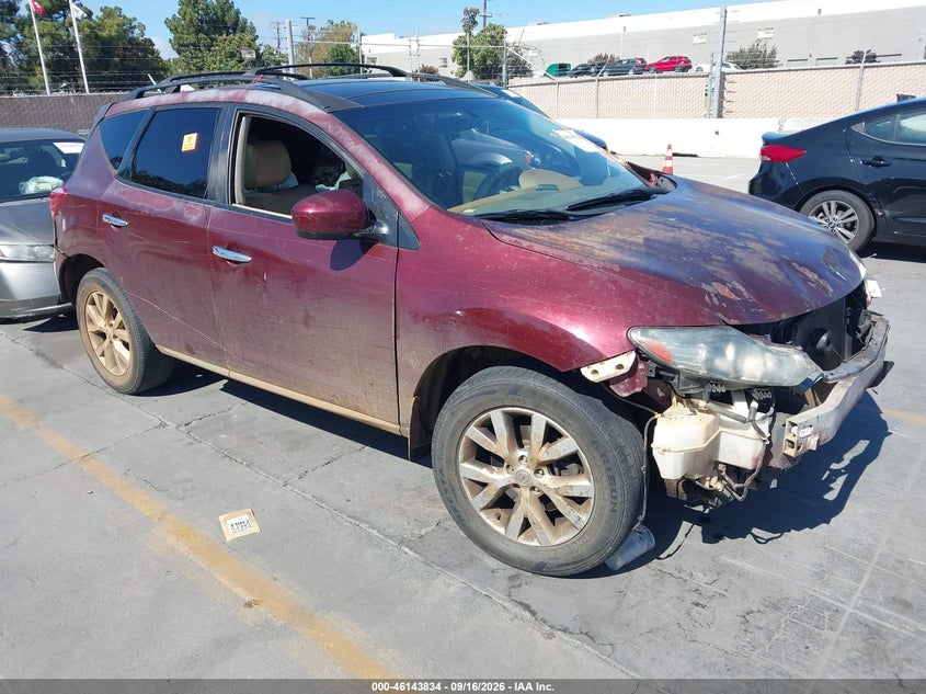 2012 NISSAN MURANO SV | JN8AZ1MU1CW101776 | UPCARS