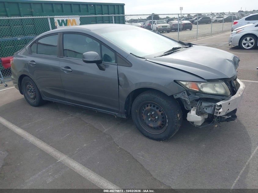 2013 HONDA CIVIC LX | 19XFB2F58DE262591 | UPCARS