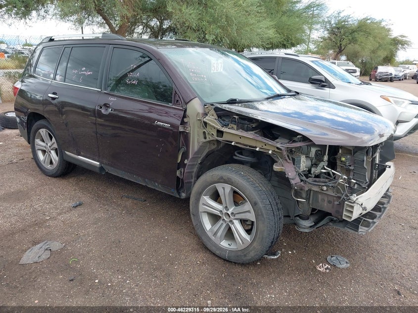 2012 TOYOTA HIGHLANDER LIMITED V6 | 5TDDK3EH9CS169625 | UPCARS