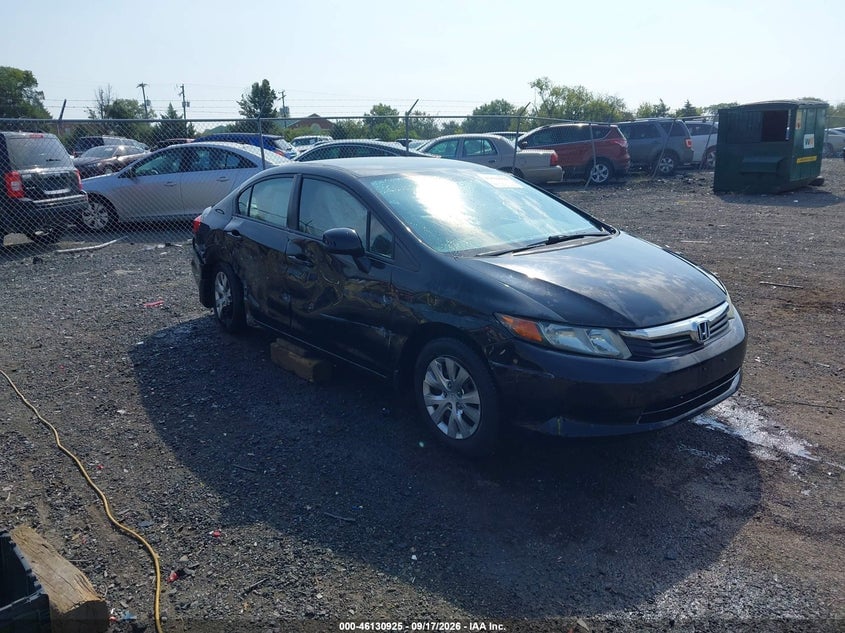 2012 HONDA CIVIC LX | 19XFB2F59CE368949 | UPCARS