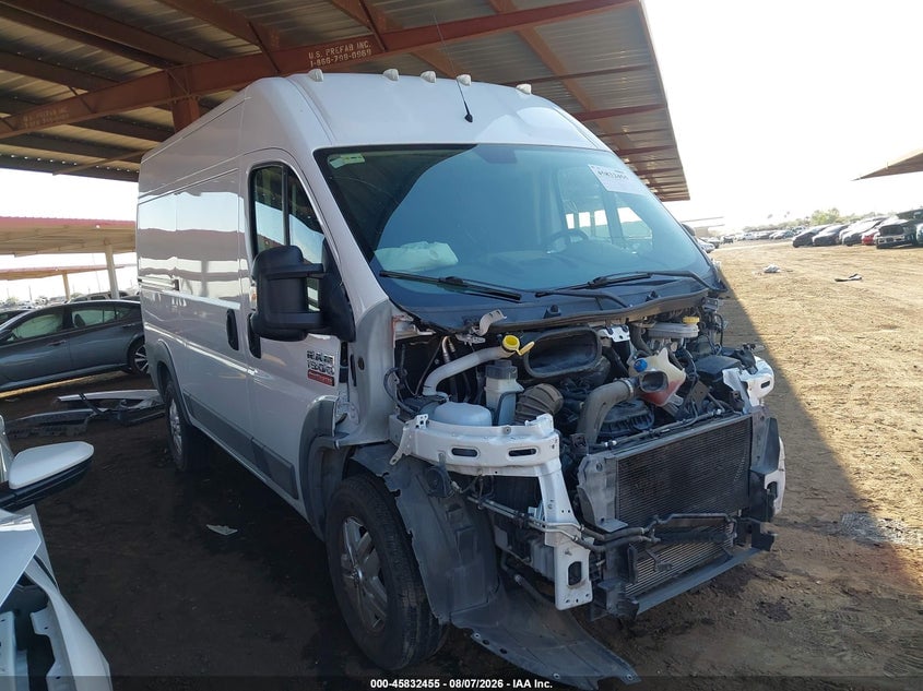 2017 RAM PROMASTER 1500 HIGH ROOF 136 WB | 3C6TRVBG8HE514764 | UPCARS
