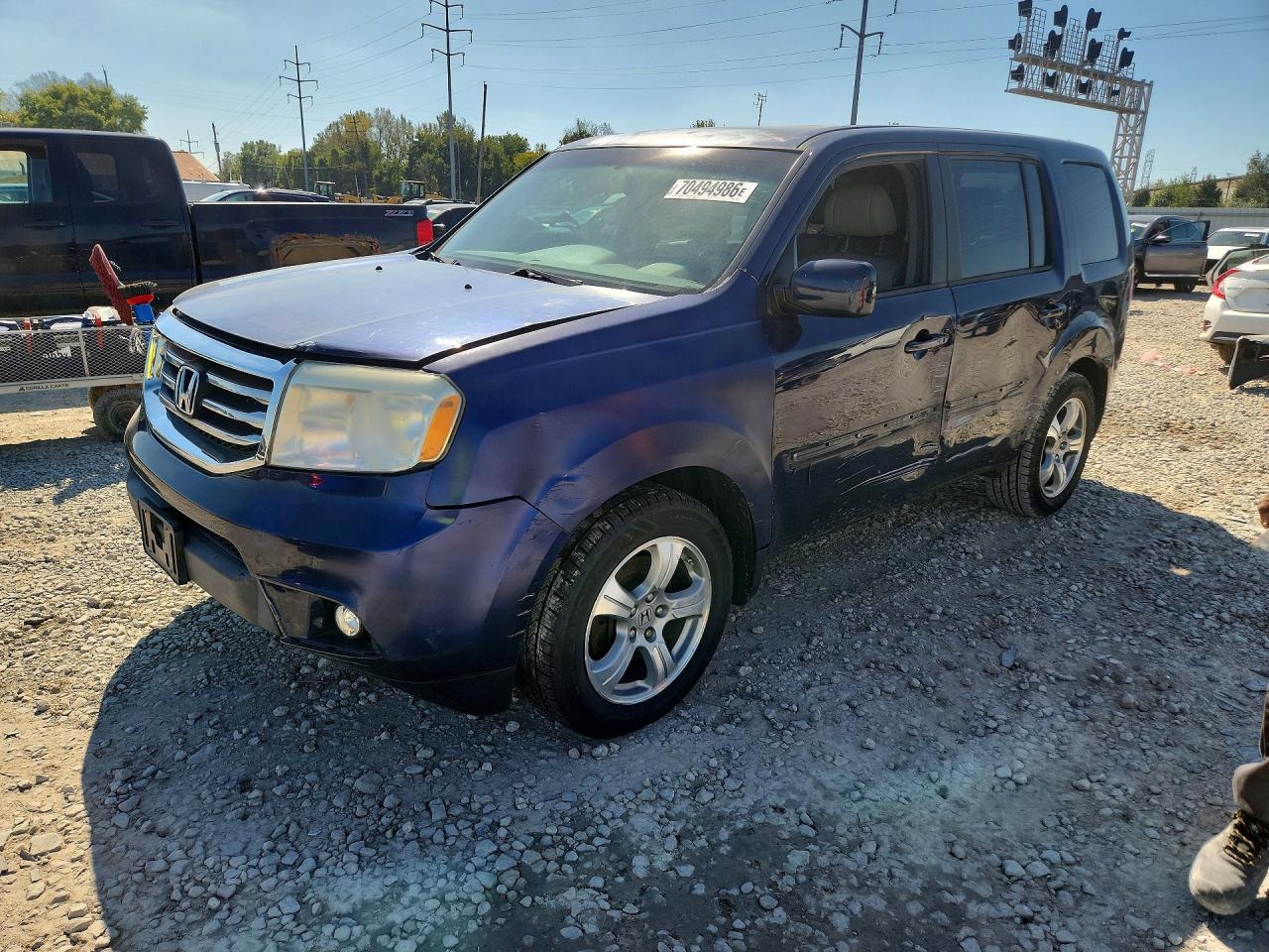 2013 HONDA PILOT EXL | 5FNYF4H52DB074438 | UPCARS