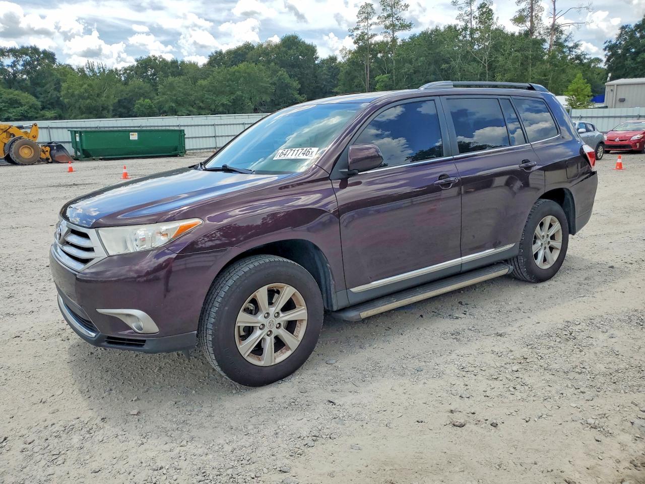 2013 TOYOTA HIGHLANDER SE | 5TDZK3EH0DS129456 | UPCARS