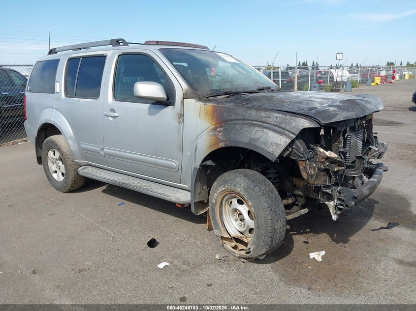 2005 NISSAN PATHFINDER SE | 5N1AR18WX5C761144 | UPCARS
