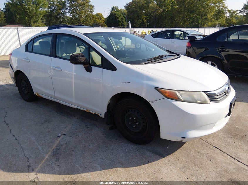 2012 HONDA CIVIC LX | 2HGFB2F58CH335298 | UPCARS