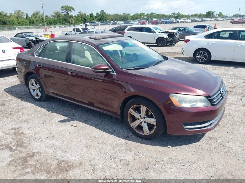 2012 VOLKSWAGEN PASSAT 2.0L TDI SE | 1VWBN7A33CC064724 | UPCARS