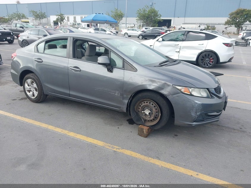 2013 HONDA CIVIC LX | 19XFB2F5XDE231018 | UPCARS