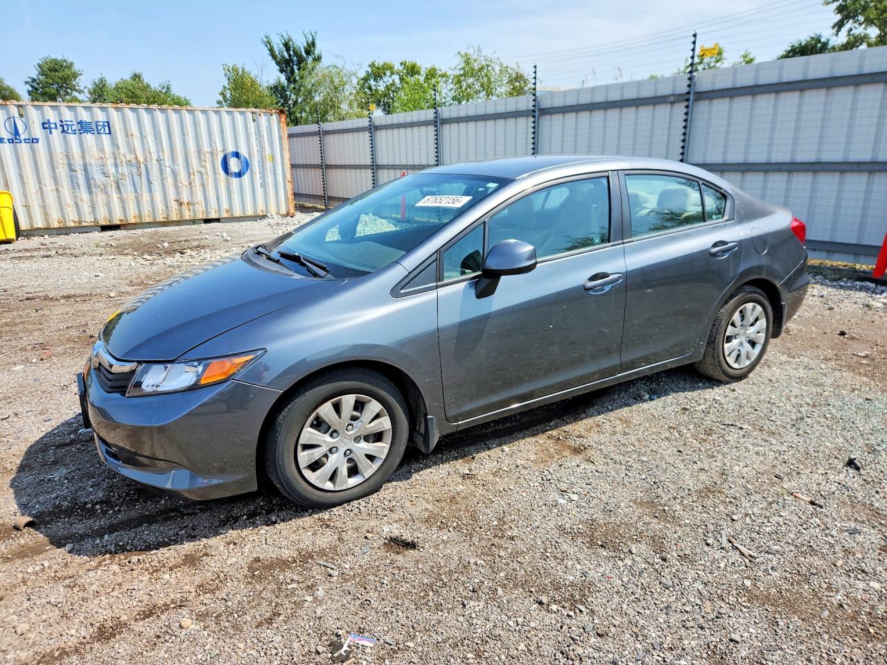 2012 HONDA CIVIC LX | 19XFB2F5XCE107958 | UPCARS