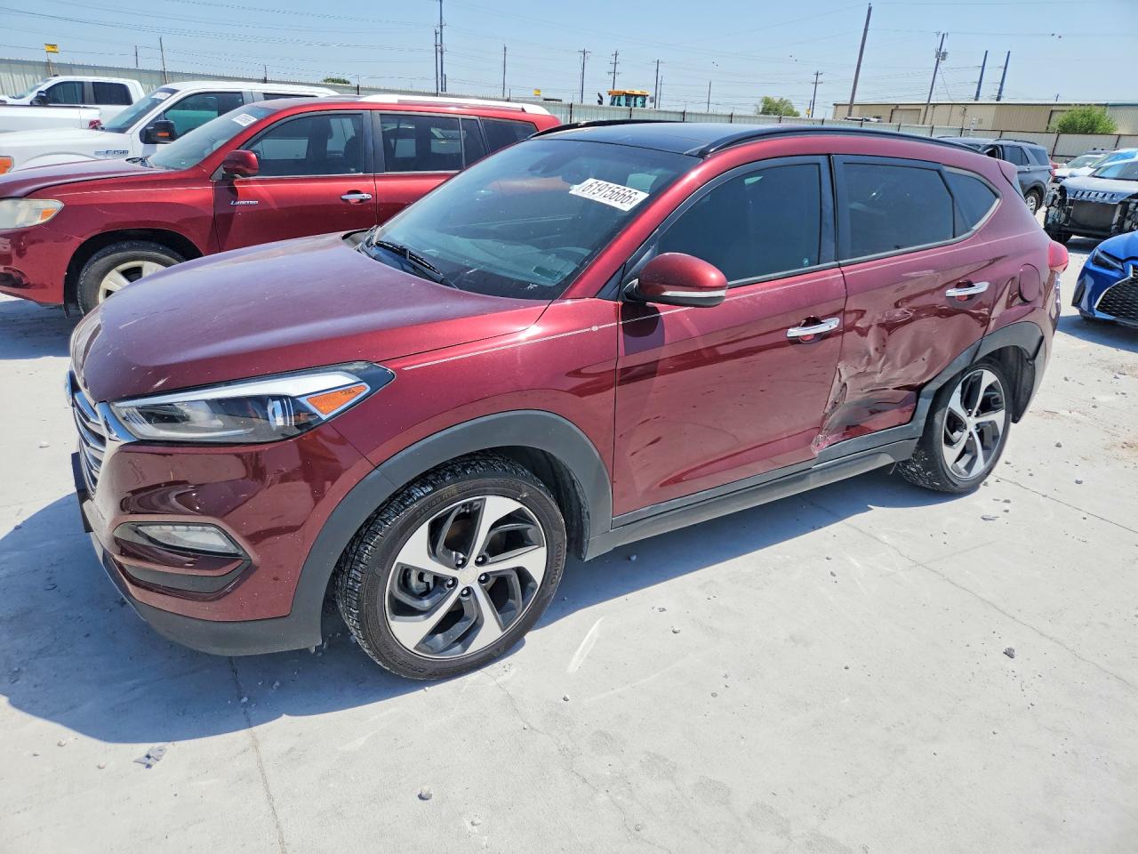 2016 HYUNDAI TUCSON LIMITED | KM8J33A22GU069445 | UPCARS