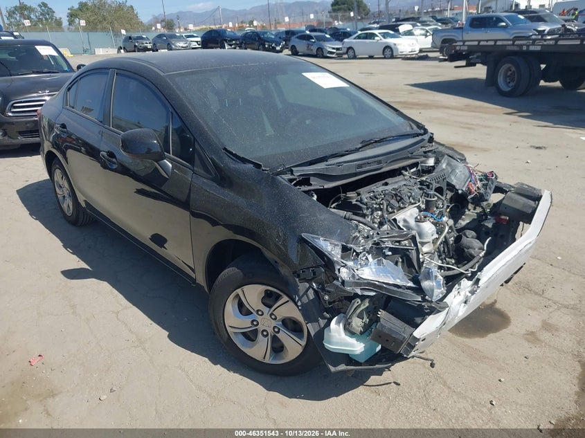 2013 HONDA CIVIC LX | 19XFB2F52DE211510 | UPCARS