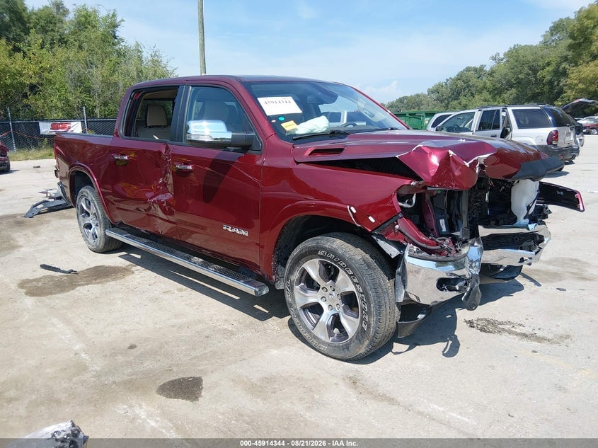 2019 RAM 1500 LARAMIE  4X4 5'7 BOX | 1C6SRFJTXKN634651 | UPCARS