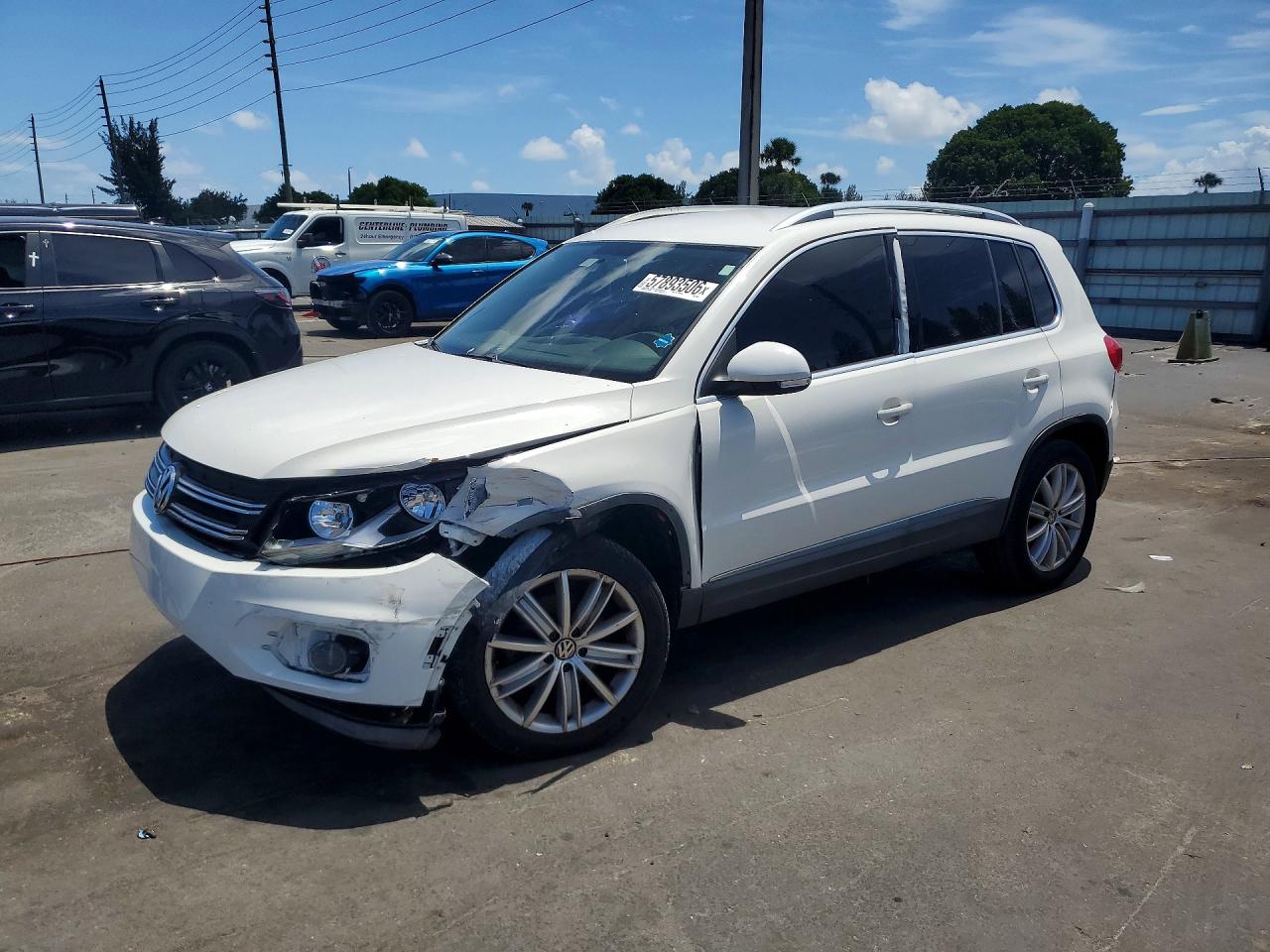 2013 VOLKSWAGEN TIGUAN S | WVGAV3AX6DW580971 | UPCARS