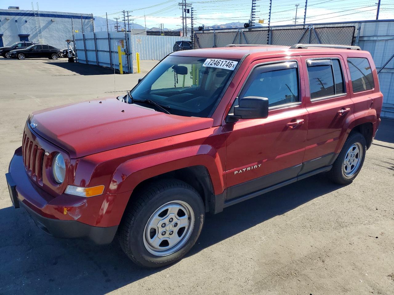 2016 JEEP PATRIOT | 1C4NJRBB0GD779490 | UPCARS