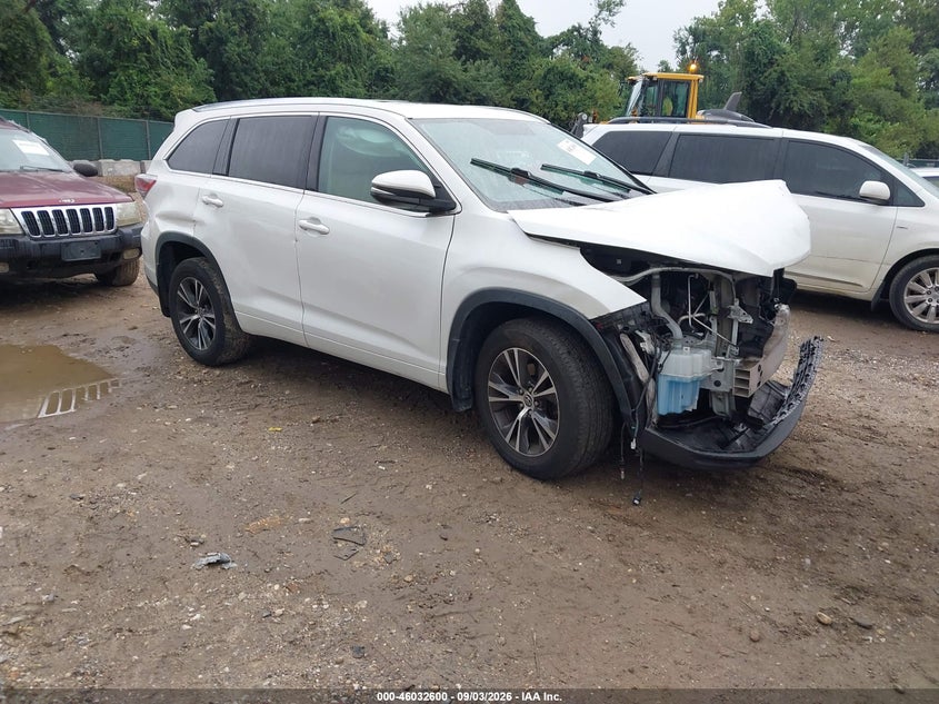 2016 TOYOTA HIGHLANDER XLE V6 | 5TDJKRFH1GS269616 | UPCARS