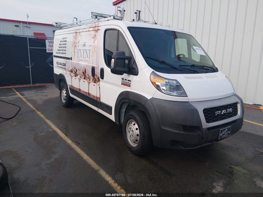 2019 RAM PROMASTER 1500 LOW ROOF 136 WB | 3C6TRVAG4KE536432 | UPCARS