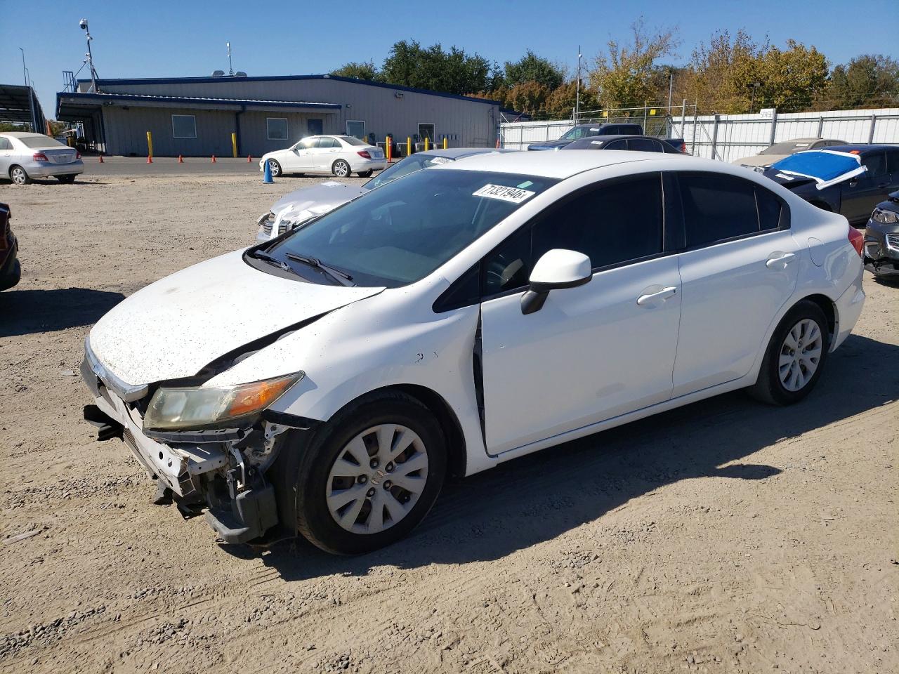2012 HONDA CIVIC LX | 19XFB2F5XCE327455 | UPCARS