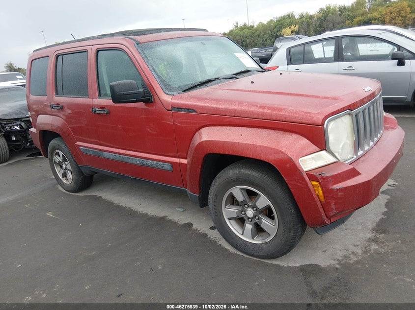 2008 JEEP LIBERTY SPORT | 1J8GN28KX8W255001 | UPCARS