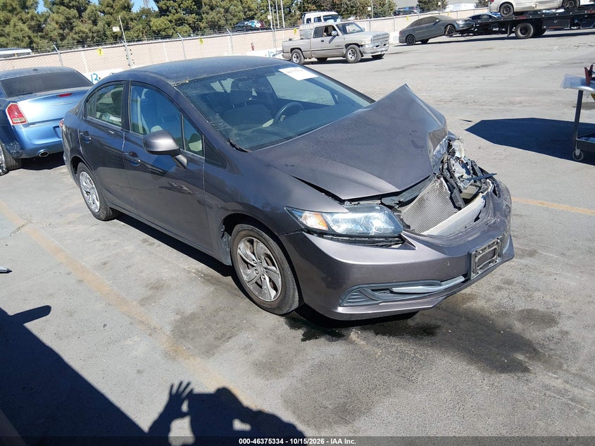 2013 HONDA CIVIC LX | 19XFB2F54DE291277 | UPCARS