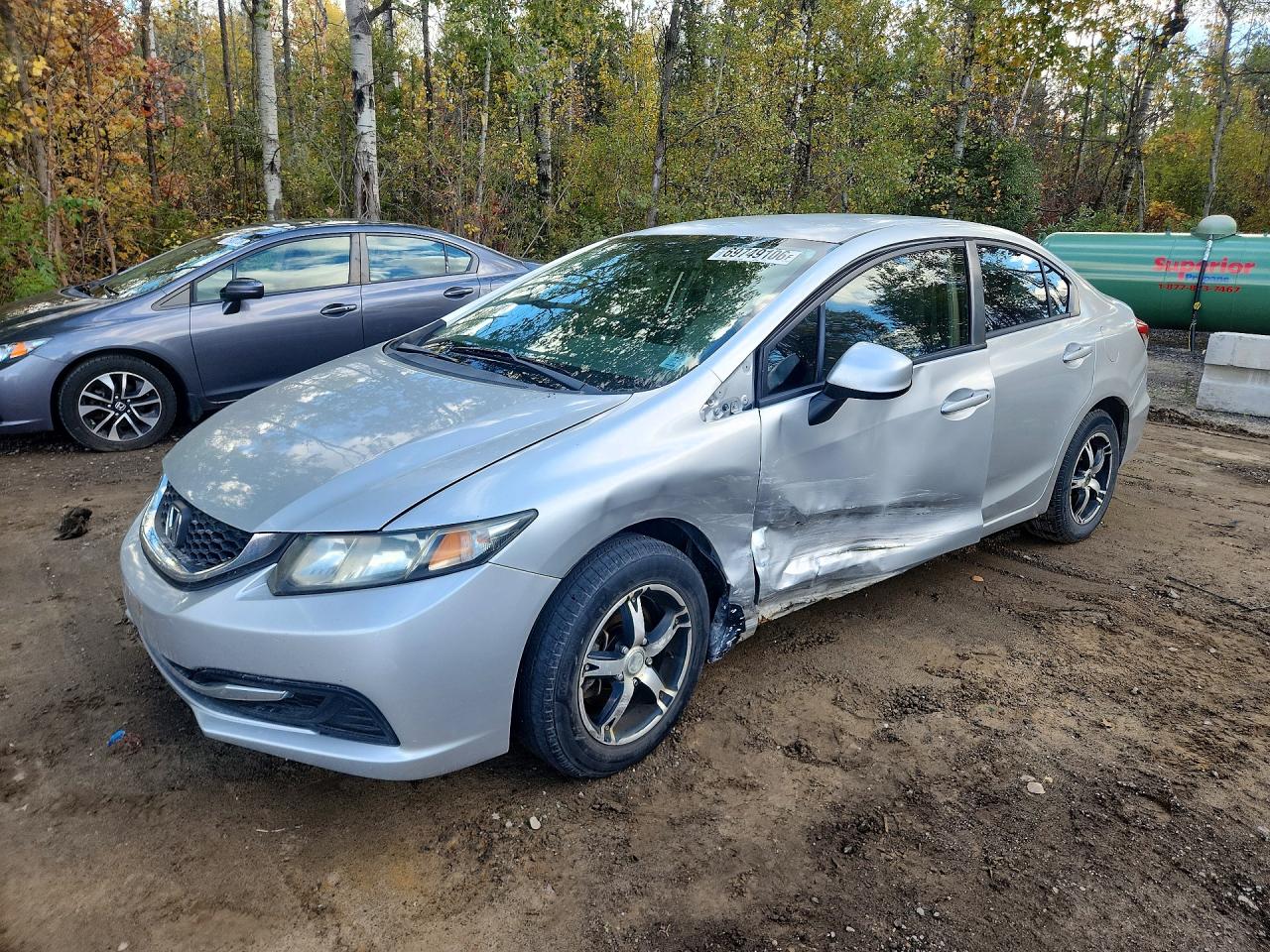 2013 HONDA CIVIC LX | 2HGFB2F46DH105395 | UPCARS
