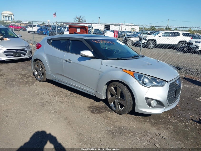 2013 HYUNDAI VELOSTER TURBO W/BLUE | KMHTC6AE7DU111818 | UPCARS