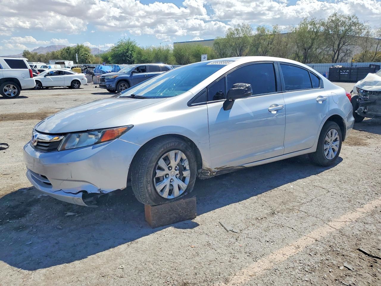 2012 HONDA CIVIC LX | 2HGFB2F50CH595842 | UPCARS