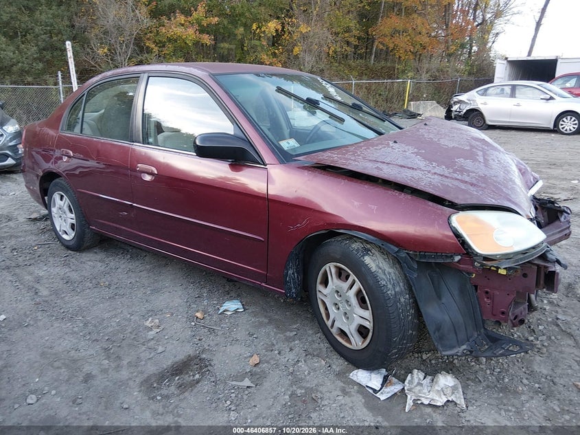 2002 HONDA CIVIC LX | 2HGES16522H563835 | UPCARS