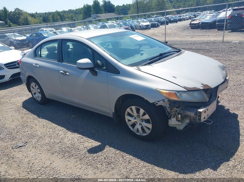 2012 HONDA CIVIC LX | 2HGFB2F58CH563267 | UPCARS