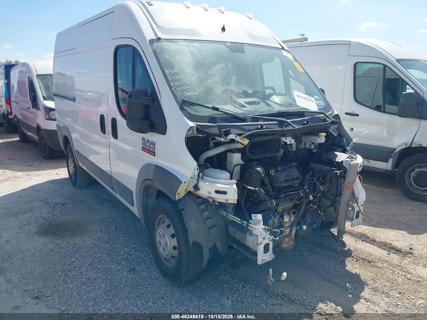 2018 RAM PROMASTER 1500 HIGH ROOF 136 WB | 3C6TRVBG3JE104833 | UPCARS