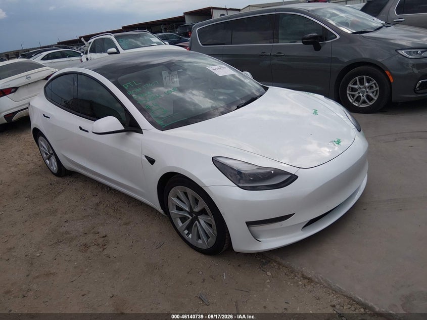 2022 TESLA MODEL 3 LONG RANGE DUAL MOTOR ALL-WHEEL DRIVE | 5YJ3E1EB7NF154180 | UPCARS