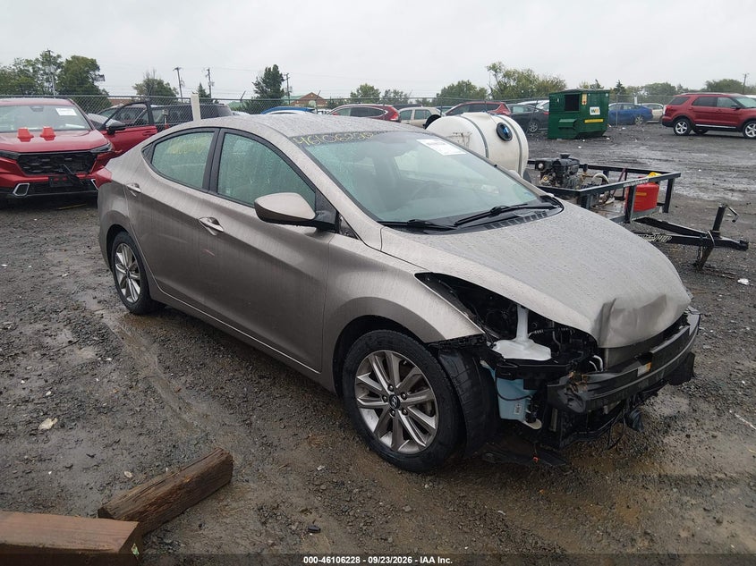 2016 HYUNDAI ELANTRA SE | 5NPDH4AE7GH744705 | UPCARS