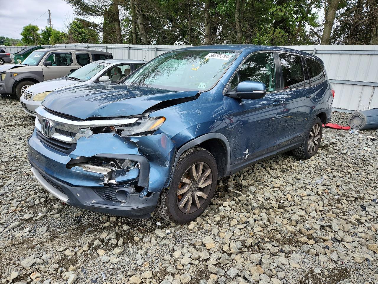 2021 HONDA PILOT EX | 5FNYF6H38MB017977 | UPCARS