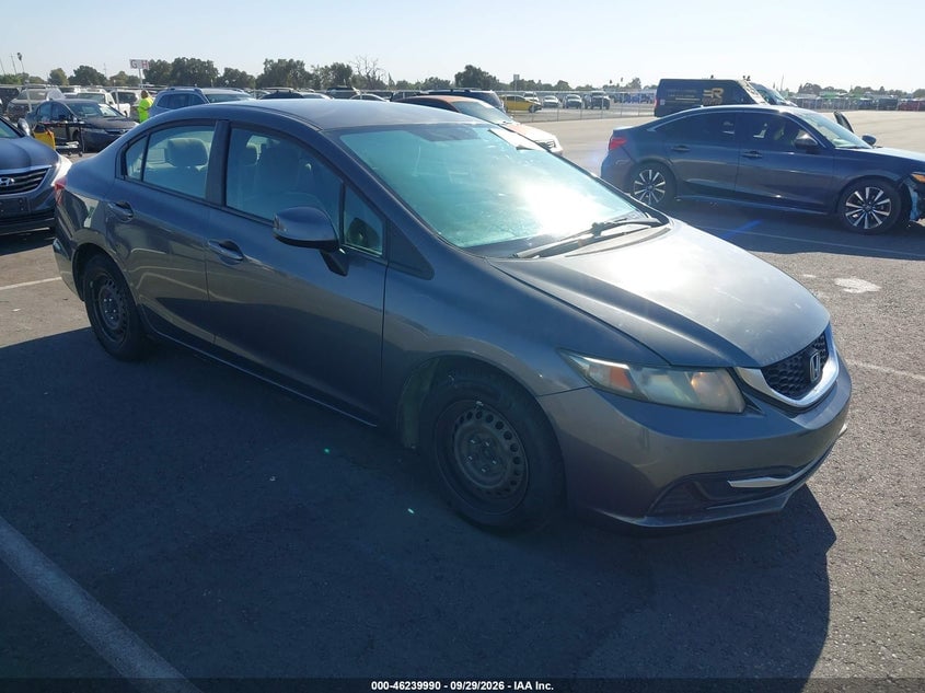 2013 HONDA CIVIC LX | 2HGFB2F57DH508598 | UPCARS