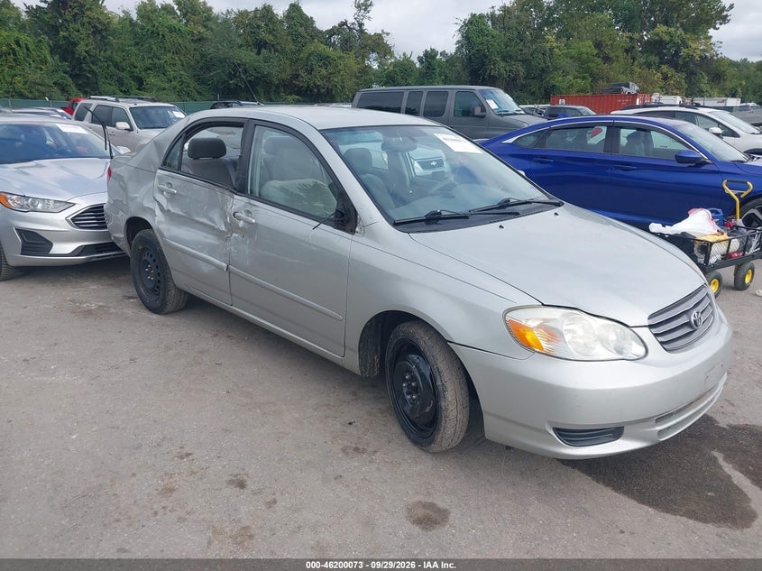 2003 TOYOTA COROLLA LE | 2T1BR38E93C107039 | UPCARS