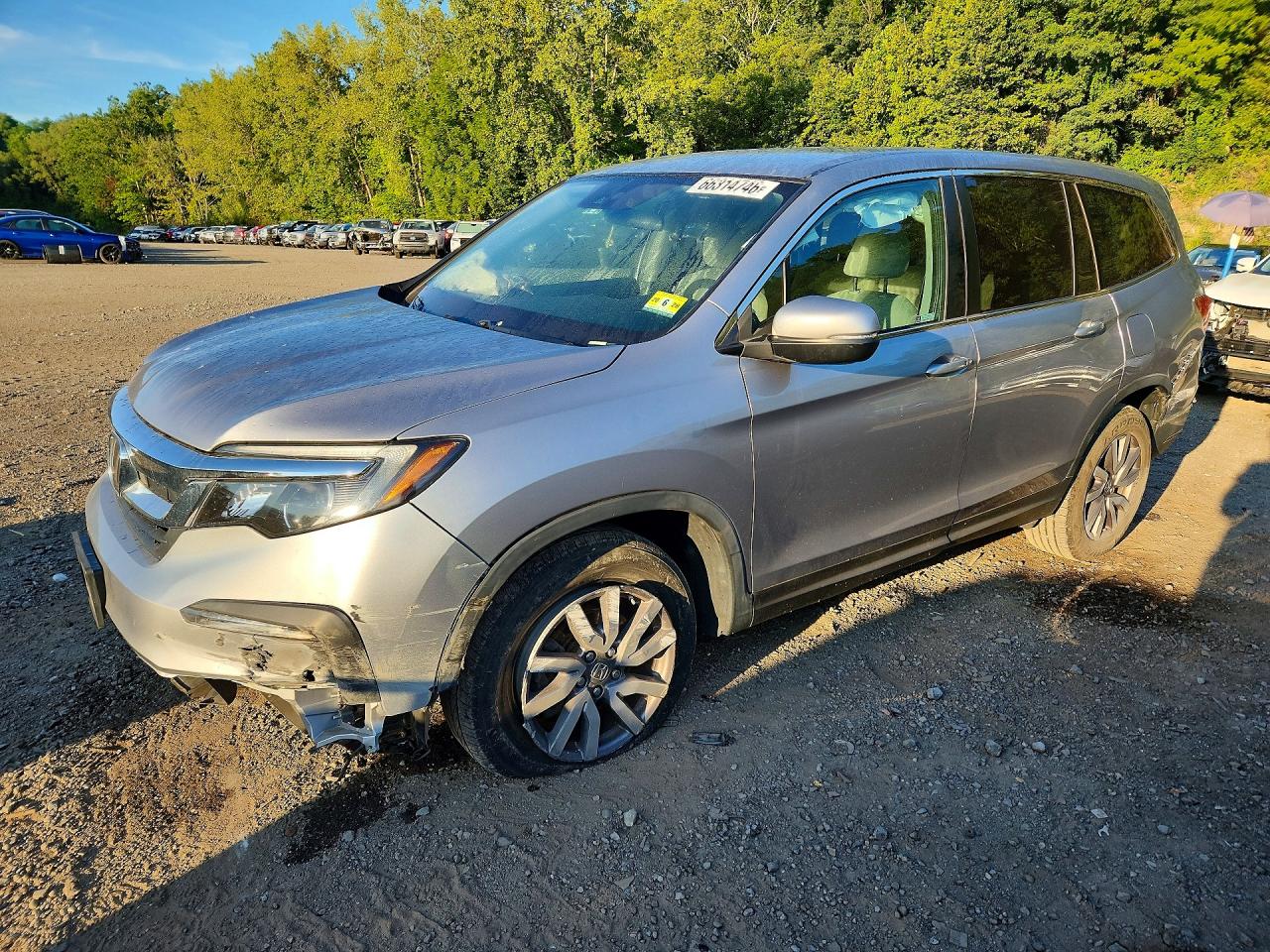 2021 HONDA PILOT EX | 5FNYF6H39MB053564 | UPCARS