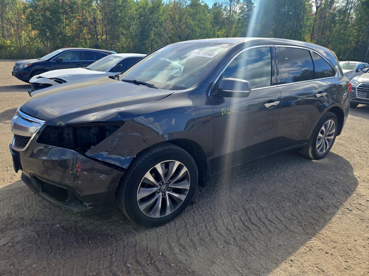 2015 ACURA MDX TECHNOLOGY | 5FRYD4H6XFB502983 | UPCARS