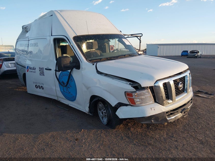 2013 NISSAN NV CARGO NV2500 HD SV V6 | 1N6BF0LY3DN110376 | UPCARS